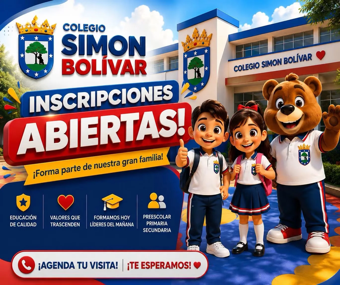 Diseño publicitario para colegio