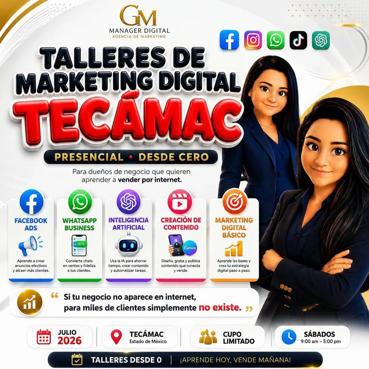 Talleres de marketing digital de GM Manager Digital
